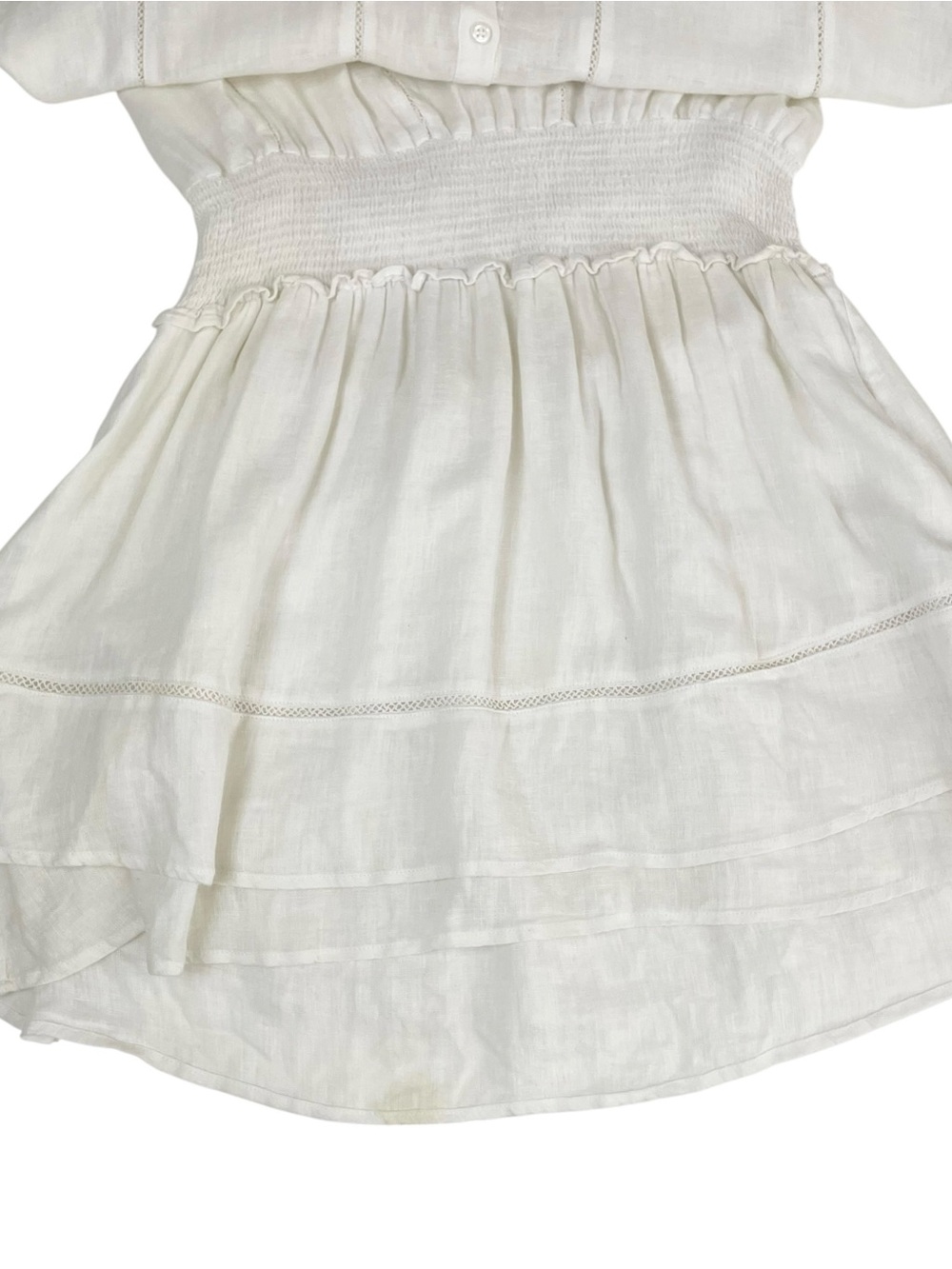 Rails Angelina Lace Detail Mini Dress White Medium - Picture 8 of 13